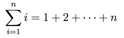 Sum symbol